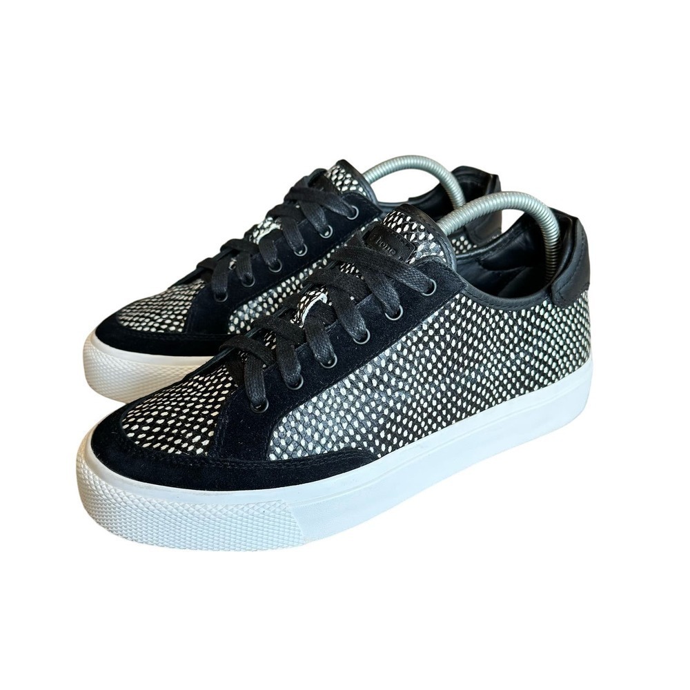 Rag & Bone RB Army Low Snake-Print Leather Sneakers Men’s Size 8 View 4